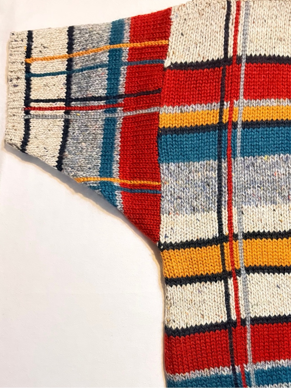 Vintage 90s Lizsport Liz Claiborne Plaid Knit Pullover Sweater Size L 90s Grunge - Picture 2 of 8